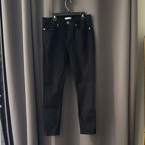Good American Black Skinny Jeans good legs crop